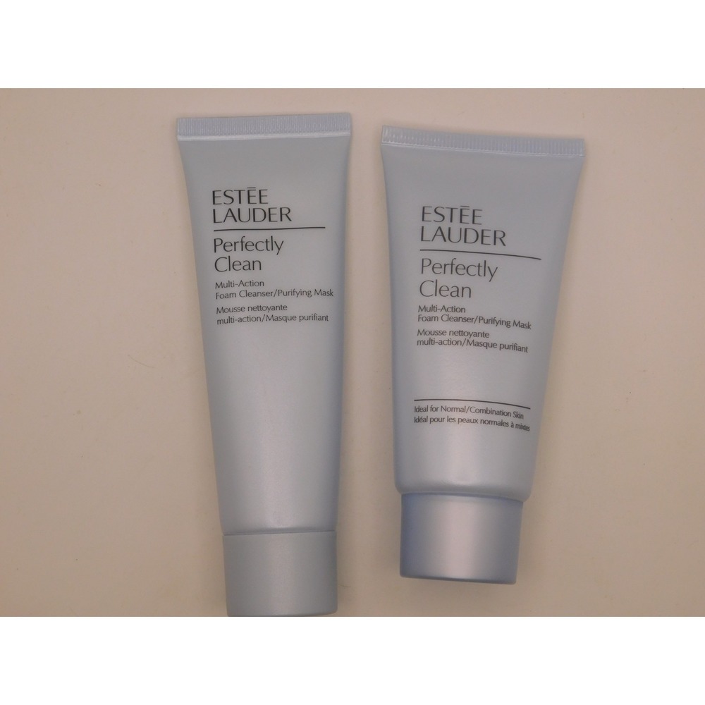2 Estee Lauder Perfectly Clean Multi-Action Foam Cleanser Mask 1.7OZ